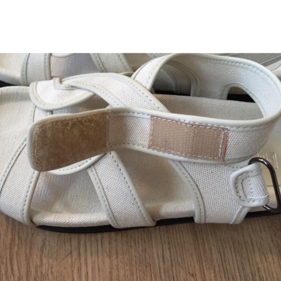 100% Authentic!! Org.$480 New with Box TOTÊME The Chunky Cotton Sandals Beige 40 - Picture 10 of 13